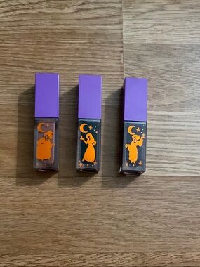 Liquid Lipstick Trio — Vibrant Orange Shade with Purple Cap